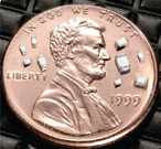 Johanson RF Inductors on US penny image