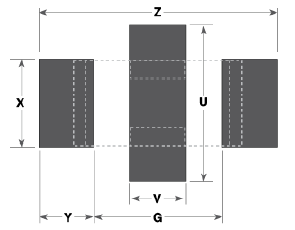 X2Y Component Size